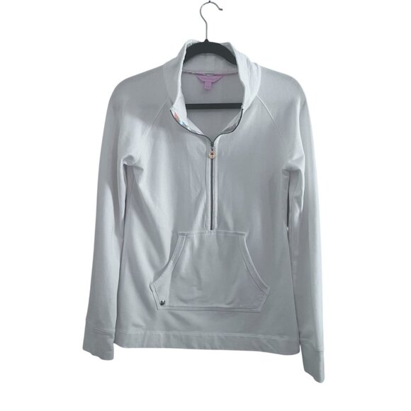 Lilly Pulitzer Tops - Lilly Pulitzer Women's White Long Sleeve Pullover Size S